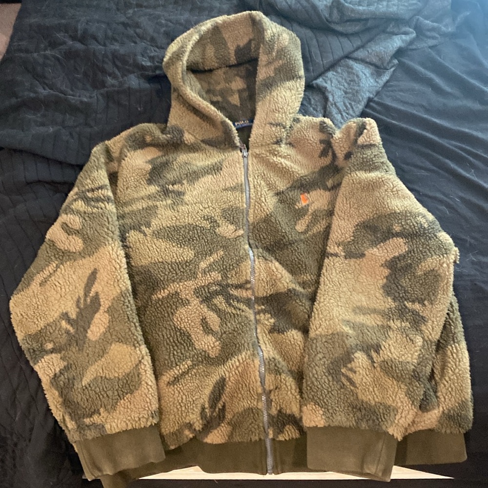 Polo by Ralph Lauren full zip fleece hoodie.